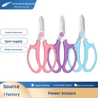 Ciseaux floraux industriels K196 en acier inoxydable de haute qualité, durables, colorés, pour jardinage, outils de fleuriste DIY OEM