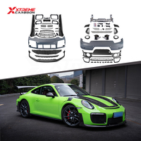 Kits de carrosserie XTREME GT2 RS Style en matériau PP pour Porsche 911 991.2 : Lame de pare-chocs avant, Jupes latérales, Diffuseur arrière, Spoiler, Splitter