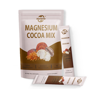 Mezcla de Cacao Caliente con Magnesio y Ashwagandha, Suplementos Naturales para Relajar el Estado de Ánimo y Calmar la Mente, a Base de Plantas, Keto, Halal, Haccp OEM - Product Image 1