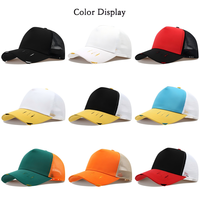 Topi Trucker 5 Panel Bordir Logo Custom, Bagian Belakang Berjaring Bernapas, Topi Trucker yang Dapat Disesuaikan, Topi Jaring Hip Hop, Topi Olahraga Memancing