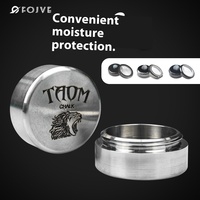 Étui à pointe de queue de billard Yu Delu boîte en métal personnalisée pour poudre de chocolat petite tige à tête ronde avec couvercle Transparent pour le stockage de la piscine