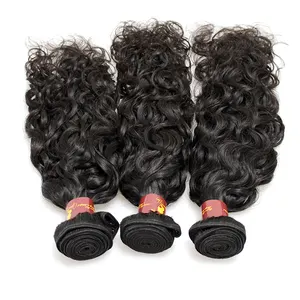 Vendedor de extensão de cabelo, vendedor de cabelo raw virgem natural ondas duplas de cabelo 100% humano