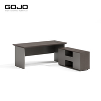 Bureau de direction en bois en forme de L de haute qualité pour usine OEM, mobilier de bureau commercial, bureau moderne pour PDG et managers, table de direction exécutive