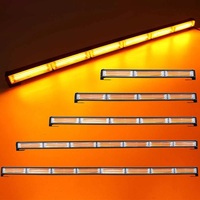 18 36 54 72 90 108 126 144W COB LED barre lumineuse de travail balise voiture camion avertissement d'urgence lumière stroboscopique ambre jaune clignotant