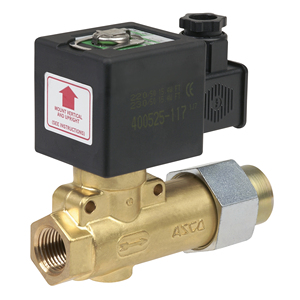 Válvula solenoide de latón para corte de aceite 266 con actuación de palanca sin diferencia de presión para sistemas de quemadores industriales - Product Image 3