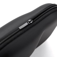 Sac pour casque portable, étanche, noir, en PU+EVA, fermeture éclair, 21*18*7CM, logo personnalisable, boîte d'emballage pliable, voyage, camping