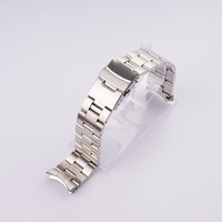 Stock US Seiko SKX007 Luxe pour Bracelet de Montre Oyster Bracelet Bracelet 22mm Argent Brossé Acier 316L Solide Extrémité Courbée Acier