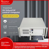 Mesin kontrol industri PC Rackmount 4U, tahan debu tahan guncangan I3 I5 I7 kinerja tinggi Host Server komputer industri