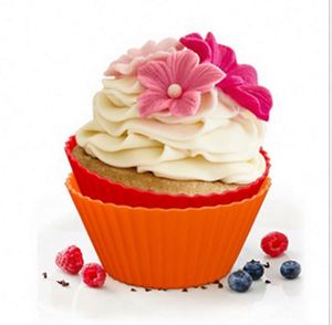 <b>Silicone</b> Cake Cup New Arrival <b>Silicone</b> <b>Baking</b> Cups Reusable Muffin Liners Non-Stick Cup Cake Molds Set - Product Image 3