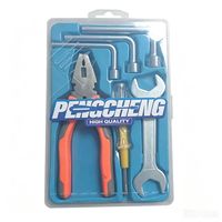 Set Perkakas Tangan A828, Perlengkapan Perkakas Tangan, Obeng Pisau Tang Palu Meteran Penggunaan Sehari-hari Produk $1, Perkakas dan Alat Seri 1$