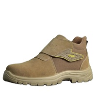 Chaussures de sécurité légères à embout d'acier pour les travailleurs, chaussures de travail en cuir avec embout d'acier pour hommes
