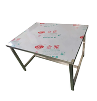 Vente directe du fabricant, établi en acier inoxydable pour salle blanche, durable, table d'emballage en acier inoxydable commercial