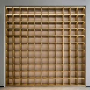 <span class=keywords><strong>Armoire</strong></span> de présentation intérieure en acier inoxydable, sur mesure, avec cadre métallique brossé, étanche et antirouille - Product Image 6