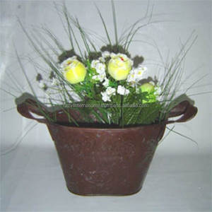 Iron Powder Coated Eco-Friendly Durable <b>Square</b> Modern Garden <b>Planter</b> for Home & Hotel Decoration Indoor/<b>Outdoor</b> Use - Product Image 6