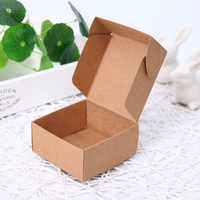 Caja de Papel Kraft Ecológica, Caja de Cartón Plegable para Regalos Pequeños, Jabón, Joyería, Dulces, Venta al por Mayor, Logotipo Personalizado