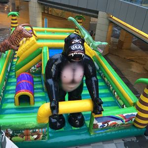 QIQU - Pista de Obstáculos Inflable Gigante Comercial de 65 pies, Tobogán de Gorila de PVC de 0.55 mm para Alquiler en Carnavales, con Certificación CE - Product Image 2