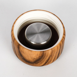 Nuovo prodotto ecologico fiaschetta in legno da 280ml con coperchio bottiglia d'acqua in acciaio inossidabile con manico in Silicone - Product Image 6