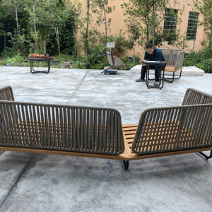 Set di Mobili <span class=keywords><strong>da</strong></span> <span class=keywords><strong>Esterno</strong></span> per Hotel, Divani <span class=keywords><strong>da</strong></span> Giardino in Alluminio e Corda Impermeabili per <span class=keywords><strong>Balcone</strong></span> e Lounge - Product Image 3