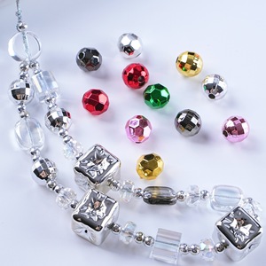 Cuentas redondas sueltas de acrílico UV de 10/16mm <span class=keywords><strong>para</strong></span> hacer joyas, <span class=keywords><strong>pulseras</strong></span> de bolígrafo, venta al por mayor, cuentas de plástico con cuerno de tierra de Navidad - Product Image 2