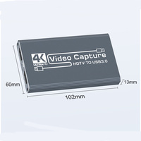 Tarjeta de Captura de Video y Audio HDMI a USB 3.0 4K para Juegos, HDTV, Computadora y TV