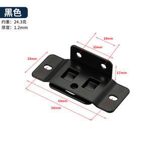 Clips d'angle de fixation en acier laminé à froid deux-en-un pour support de panneaux, renforcement d'armoires, fixation rapide pour panneaux en bois, étanche - Product Image 3