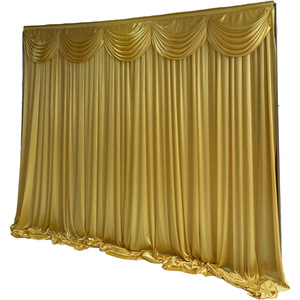 Đám Cưới Rèm Đảng Sân Khấu <span class=keywords><strong>Backdrop</strong></span> Trang Trí Rèm Đầu Hình Dạng Sóng Đám Cưới <span class=keywords><strong>Backdrop</strong></span> Màn - Product Image 5