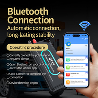 Probador de Baterías de Plomo-Ácido para Automóviles de 12V/24V, Prueba Completa del Rendimiento de la Batería, Conectividad BT, Actualizaciones Automáticas de Software