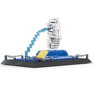 Blocs de construction architecturaux Merlion de Singapour, jouet éducatif de haute simulation, modèle DIY pour enfants, vente en gros - Product Image 5