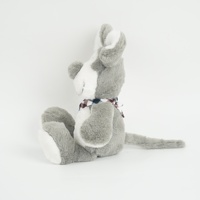 Rat en peluche personnalisé de haute qualité en tissu brodé mignon avec doublure en maille de coton PP cadeau d'anniversaire parfait pour les enfants