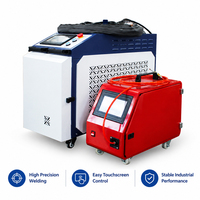 Machine de soudage au laser à fibre portative de 1500 W, soudeuse au laser 4 en 1 pour le traitement de précision des tôles fines