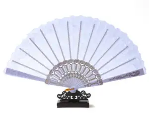 BSBH Wholesale Multicolor Lace Hand Fan For Wedding Party Bridal Handheld Dancing Fans