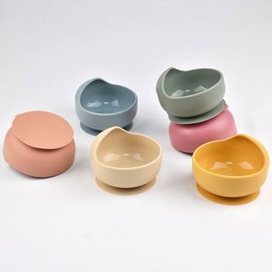 Tazón de Silicona para Bebés, Diseño de Animales de Dibujos Animados, con Fuerte Succión, para Utensilios Infantiles, Directo de Fábrica ODM OEM - Product Image 2