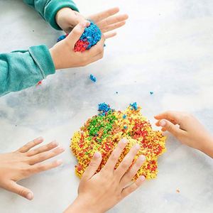 Pâte à modeler magique 24 couleurs pour enfants, sable hydrophobe non mouillé, argile faite à la main, matériaux en mousse peinte effet perle, flocon de neige - Product Image 2