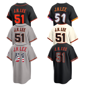 2026 San Francisco USA 250 Fourth of July-trui # 51 J.H.Lee honkbalshirts gestikt geborduurd jeugduniformen sportkleding - Product Image 1