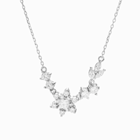Haute Qualité Argent 925 Bijoux Accessoire 18K Or Blanc Platerd À La Mode Moissanite Pendentif pour Destin Bijoux