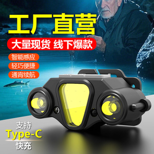 Ledhead LED Headlamp Rechargeable Lithium <b>Battery</b> 120lm W White <b>Light</b> Outdoor Fishing Hands Free Motion <b>Sensor</b> - Product Image 3
