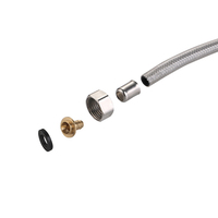Tuyau flexible en acier inoxydable tuyau tressé robinet d'évier de cuisine tuyau flexible plomberie tuyau tressé pour mélangeur