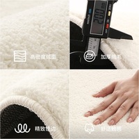 Style japonais peau d'agneau imitation cachemire tapis de sol salon chambre tapis baie vitrée antidérapant résistant à la saleté en gros