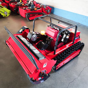 เครื่องตัดหญ้าแบบโรตารี่ควบคุมระยะไกล ระบบดีเซล แบบเคลื่อนที่ด้วยสายพานลำเลียง ขนาด 800 มม. สำหรับงานอุตสาหกรรมและงาน DIY ปรับแต่งได้ตามต้องการ ขายส่ง - Product Image 4