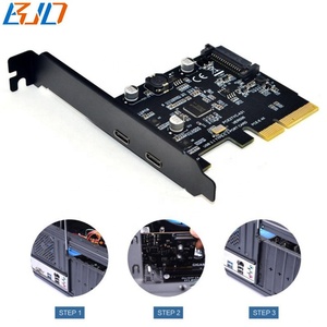 2x10Gbps USB 3.1 Type-C kết nối để <span class=keywords><strong>PCI</strong></span> <span class=keywords><strong>Express</strong></span> <span class=keywords><strong>PCI</strong></span>-E 3.0 4X mở rộng riser thẻ với SATA 15pin cổng điện - Product Image 6