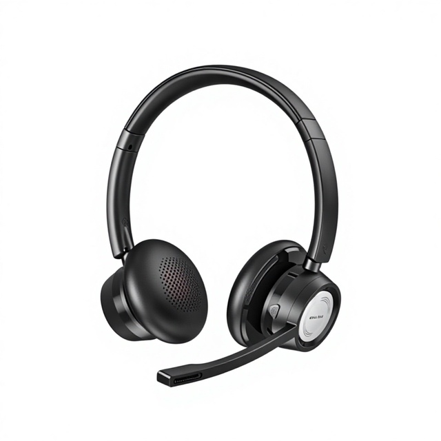 WATA Wireless Dynamic Over-ear Headphones Call Center Office USB Headset IPX4 Waterproof