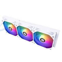 Pendingin CPU Cair Thermalright Frozen Horizon 360 V2 PUTIH ARGB Dengan Tiga Kipas PWM 1550RPM untuk LGA1700 AM5