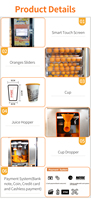 Distributeur automatique de jus d'orange à grande capacité personnalisé NewSaier, jus de fruits frais, miel, système de paiement par carte de crédit et pièces, métal