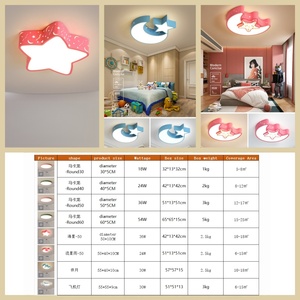 Plafonnier LED pour chambre d'enfant, design moderne et minimaliste, protection oculaire, en fer, pour salon et salle à manger, spectre <span class=keywords><strong>complet</strong></span> CRI 98 - Product Image 6