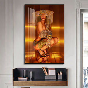 Une <span class=keywords><strong>femme</strong></span> <span class=keywords><strong>tatouée</strong></span> sexy art mural nu peinture de luxe pour la décoration de la maison photo impression toile et affiche couloir moderne - Product Image 3