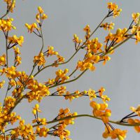 Neue chinesische Rattan-Blumen im Winterjasmin-Stil für Heimdekoration & Outdoor-Fotografie-Requisiten