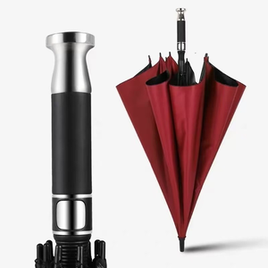 Luxury Straight Big <strong>Large</strong> Sport Custom logo Printing UV Golf <strong>Umbrella</strong> with Silver Handle - Product Image 4