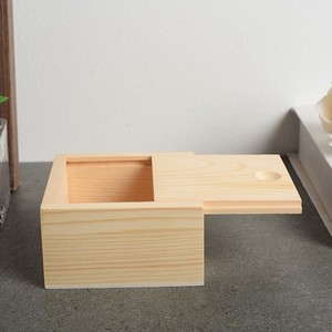 Handmade Wooden Jewelry <b>Box</b> 9x9x5cm Square Storage For Soap <b>Earrings</b> Small Gift Packaging Retro Color - Product Image 2