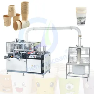 OCEAN Cup Form Production Line Price Dubai Fully Automatic Cartoon Coffee Disposal Paper Cup Make Machine