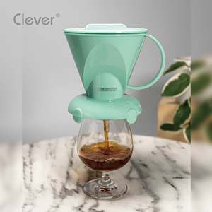 Clever Dripper OEM Disponible en Verde Crema, Trapezoidal, de Eastman Tritan, para Eventos de Catering, Cafetera Reutilizable con Filtro - Product Image 4